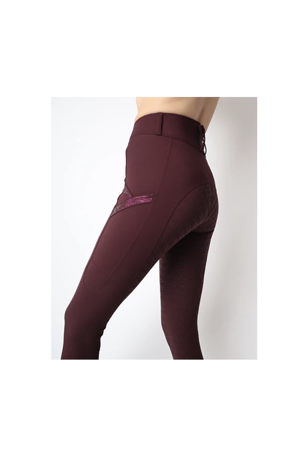 PANTALON REBEL TONE IN TONE CRYSTALS MONTAR