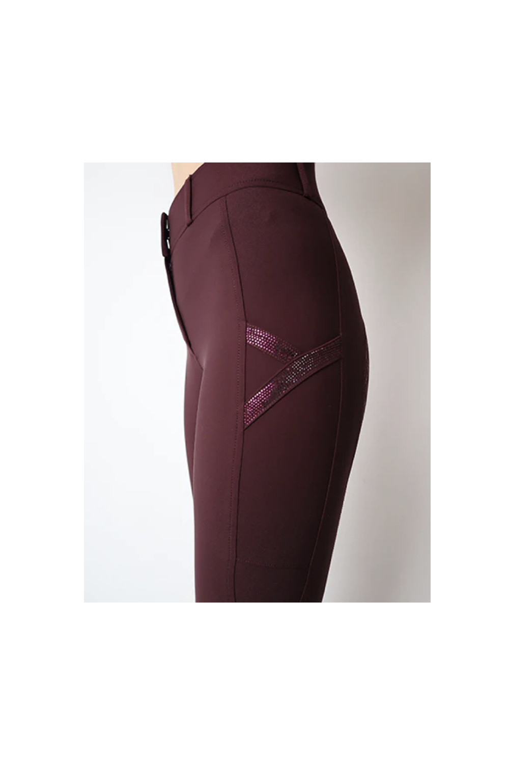PANTALON REBEL TONE IN TONE CRYSTALS MONTAR