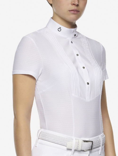 POLO CONCURSO CON BOTON CIERRE CAVALLERIA TOSCANA