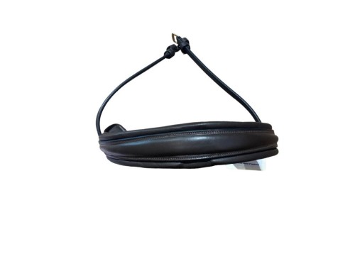 MUSEROLA ANCHA DE CUERO MARRON EPONIA