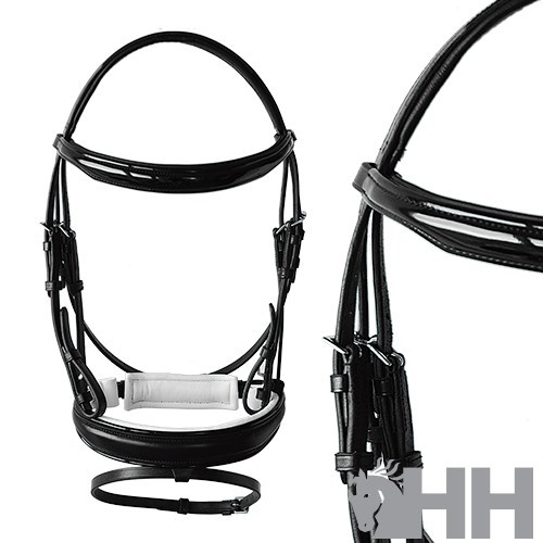 Cabezada inglesa lexhis sibila filete con riendas lona 2