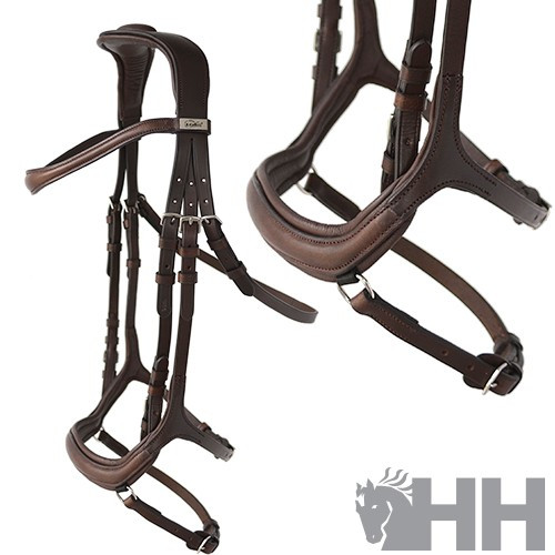 Cabezada inglesa lexhis yedra filete con riendas goma