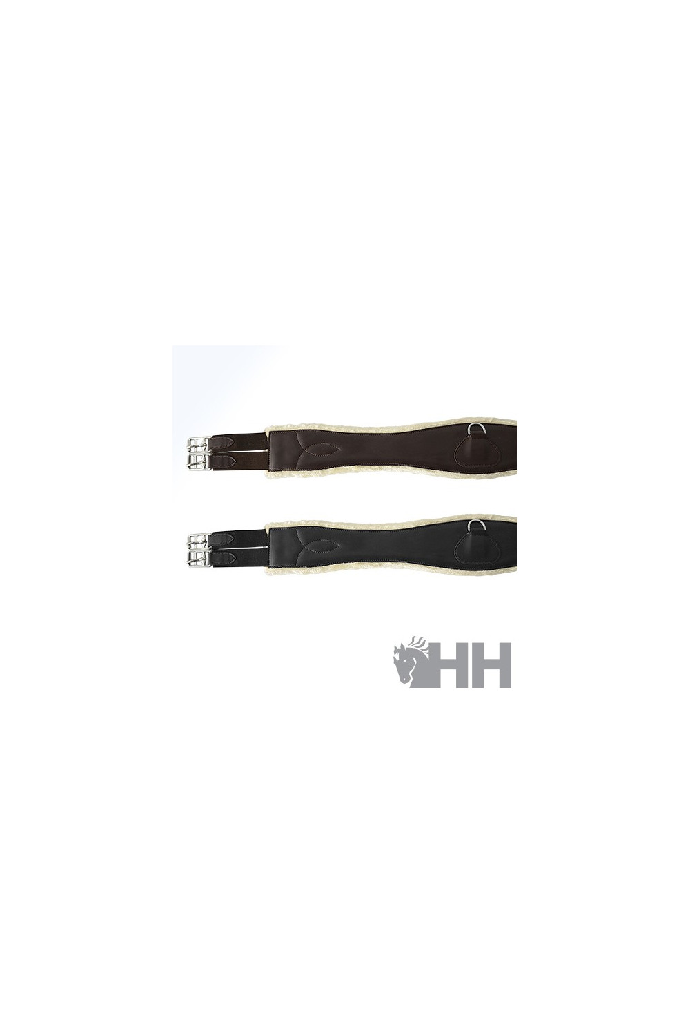 Cincha lexhis larga sintética con elásticos y borreguillo