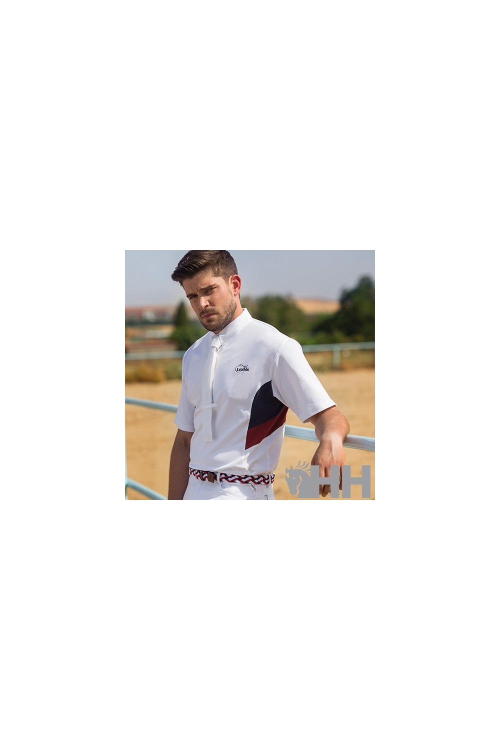 Polo concurso lexhis biel hombre manga corta