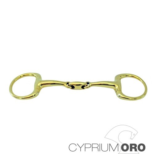Filete sefton cyprium oro oliva para bocado embocadura partida doble