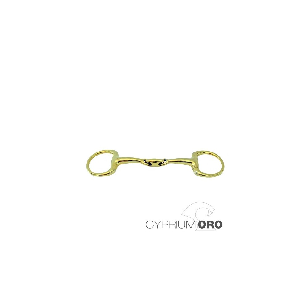 Filete sefton cyprium oro oliva para bocado embocadura partida doble