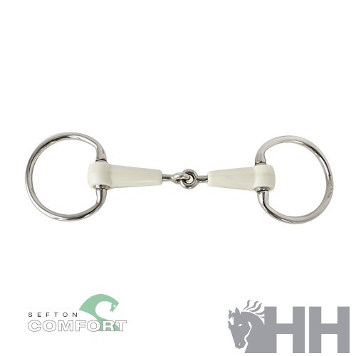 Filete sefton comfort oliva embocadura partida simple grosor 18 mm