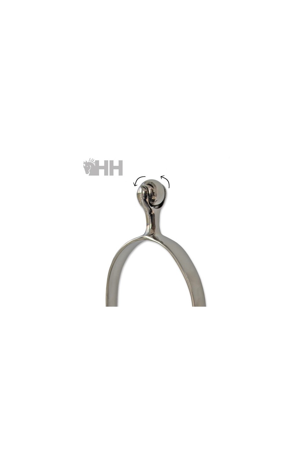 Espuela inglesa sefton hombre punta bola giratoria inoxidable (par)