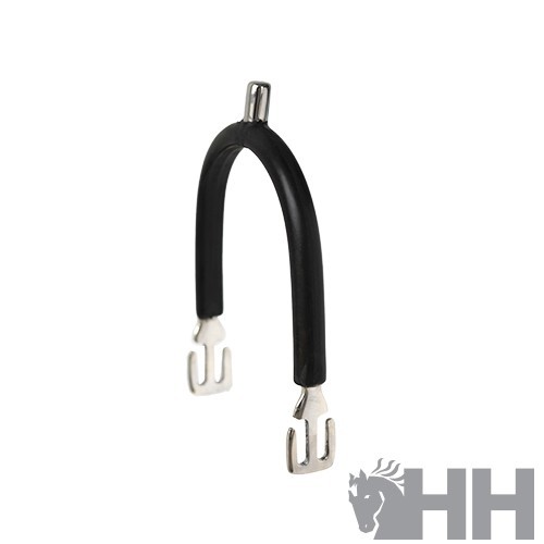 Espuela inglesa sefton unisex punta recta inoxidable/goma sin ruleta (par)