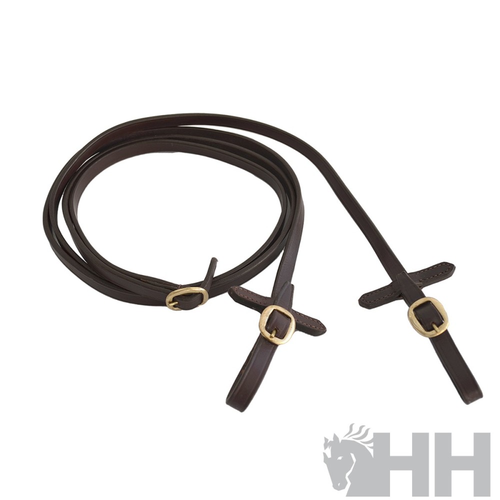 Cabezada inglesa hh tessa alomada hebillas doradas sin cierrabocas riendas lisas
