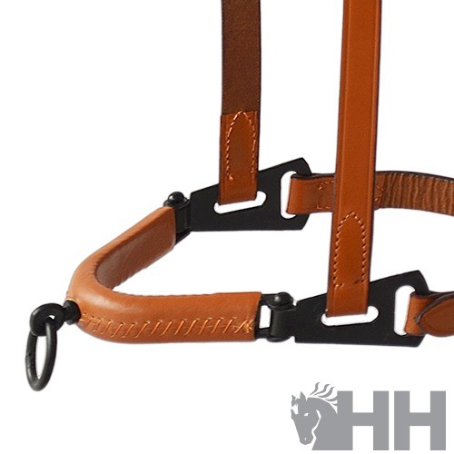 Cabezada serreta vaquera hh cuero ahogadero medio 1 pilar forrada 2