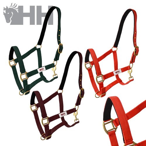 Cabezada cuadra hh nylon doble con mosqueton 2