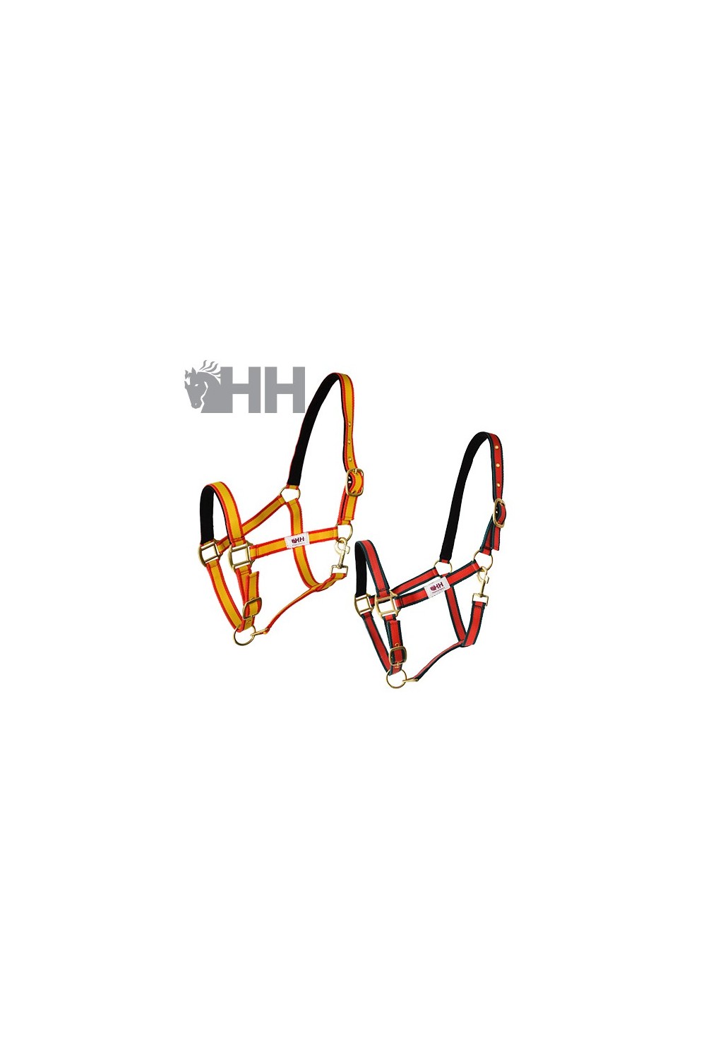 Cabezada cuadra hh nylon doble con mosqueton