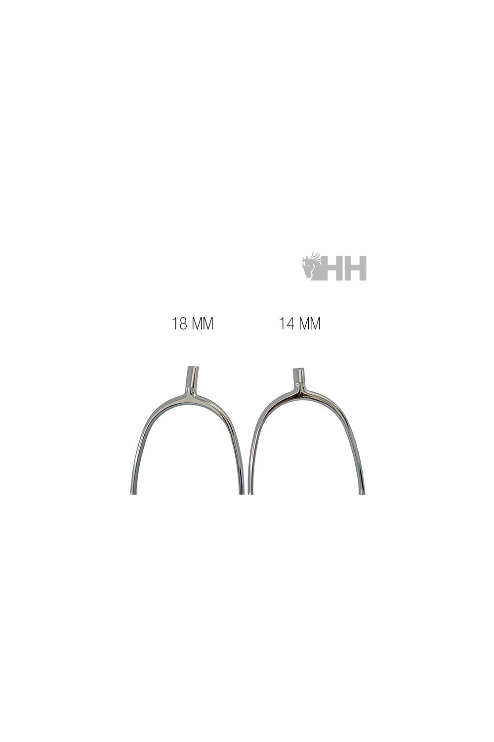 Espuela inglesa hh niño punta recta cromada sin ruleta (par)