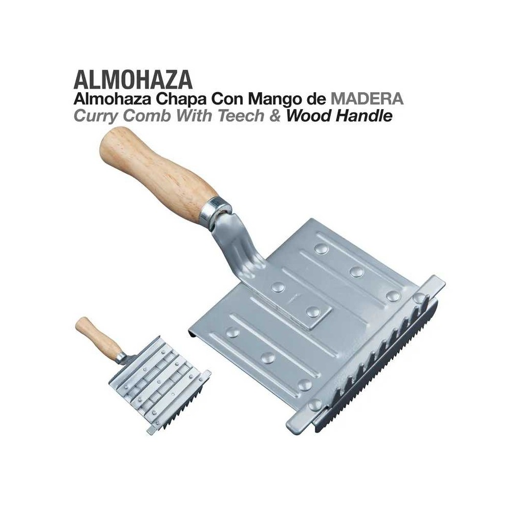 Almohaza chapa con mango madera th-5026-1