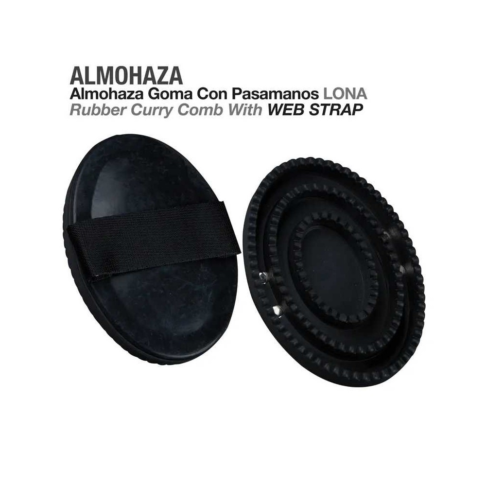 Almohaza goma con pasamanos lona 24412