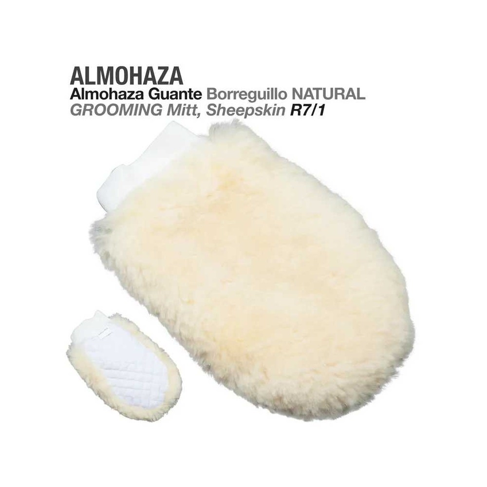 Almohaza guante borreguillo natural r7/1