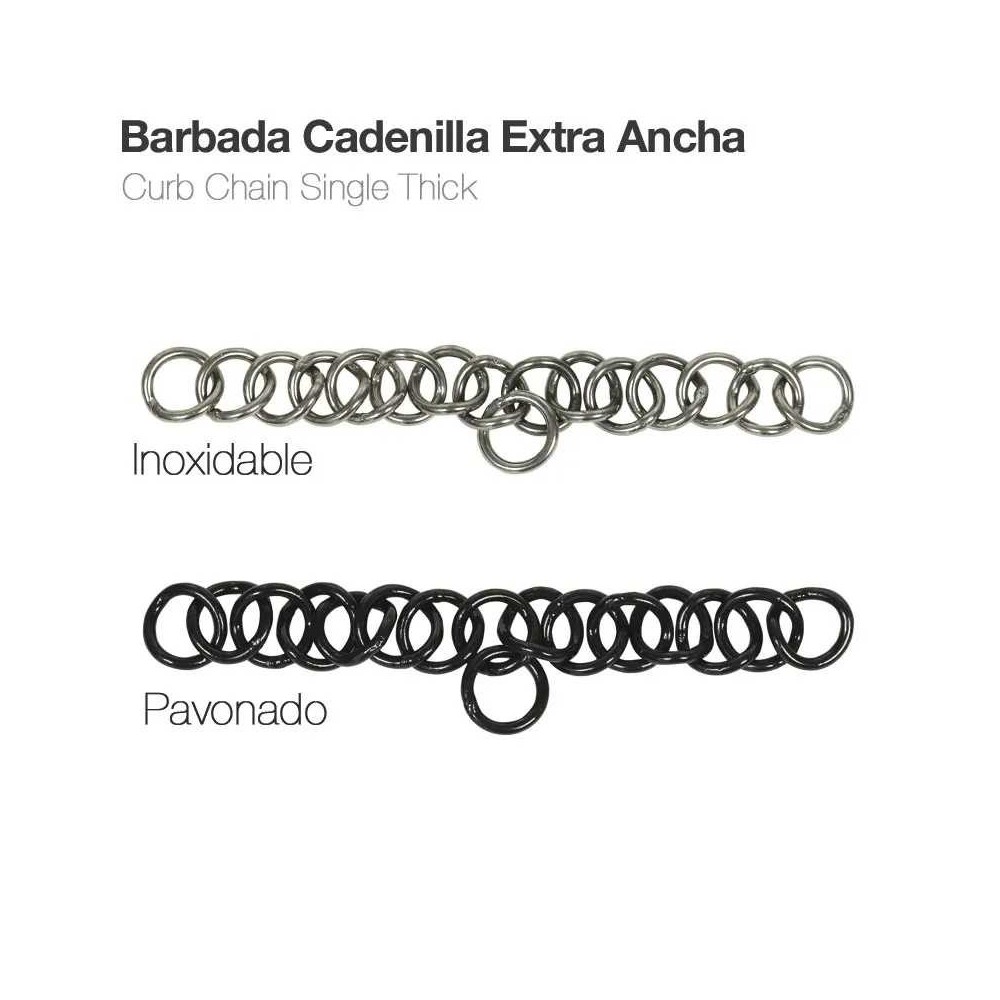 Barbada cadenilla extra ancha