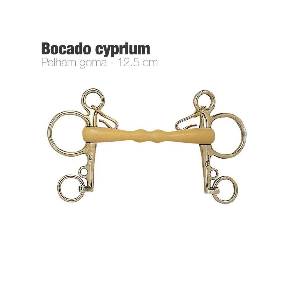 Bocado cyprium pelham goma 21250ypm 12.5cm