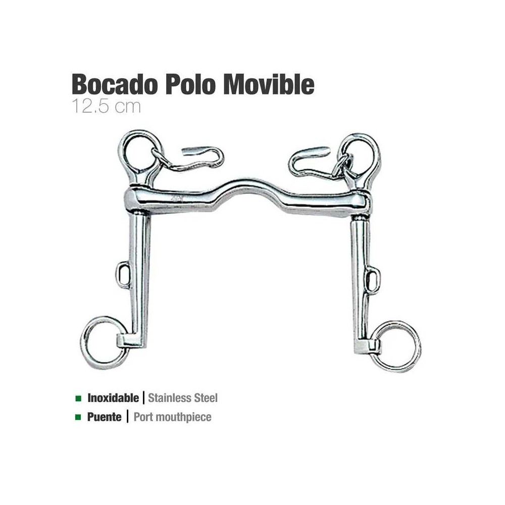 Bocado polo movible inox 21253