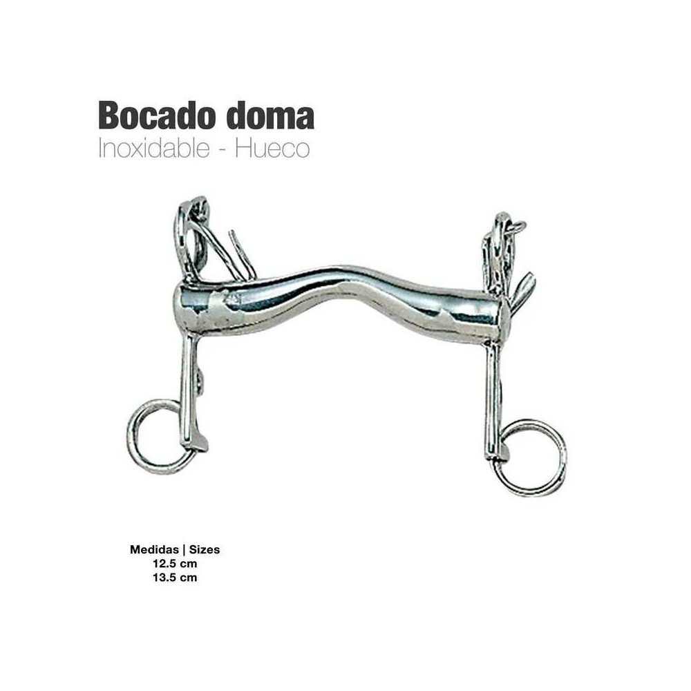 Bocado doma inox hueco 219521