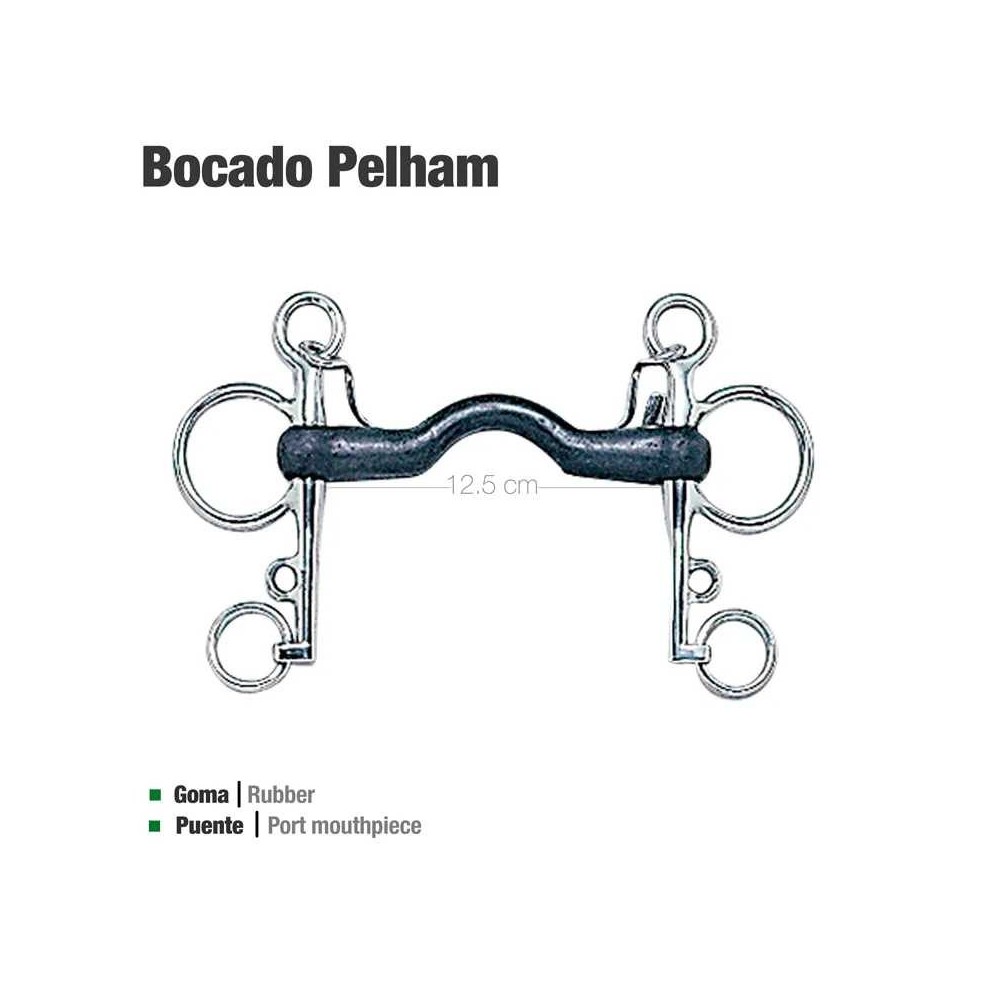 Bocado pelham goma puente 21250cr