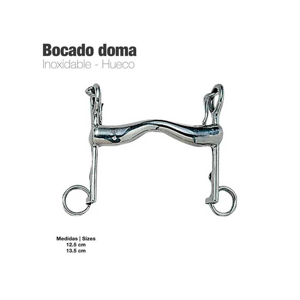 Bocado doma inox hueco 21952