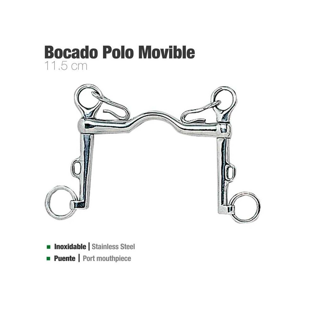 Bocado polo movible inox 21253