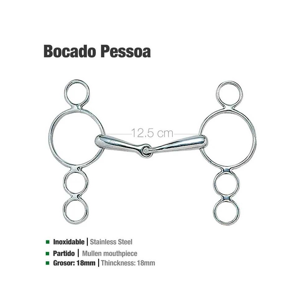 Bocado pessoa grueso inox 212668