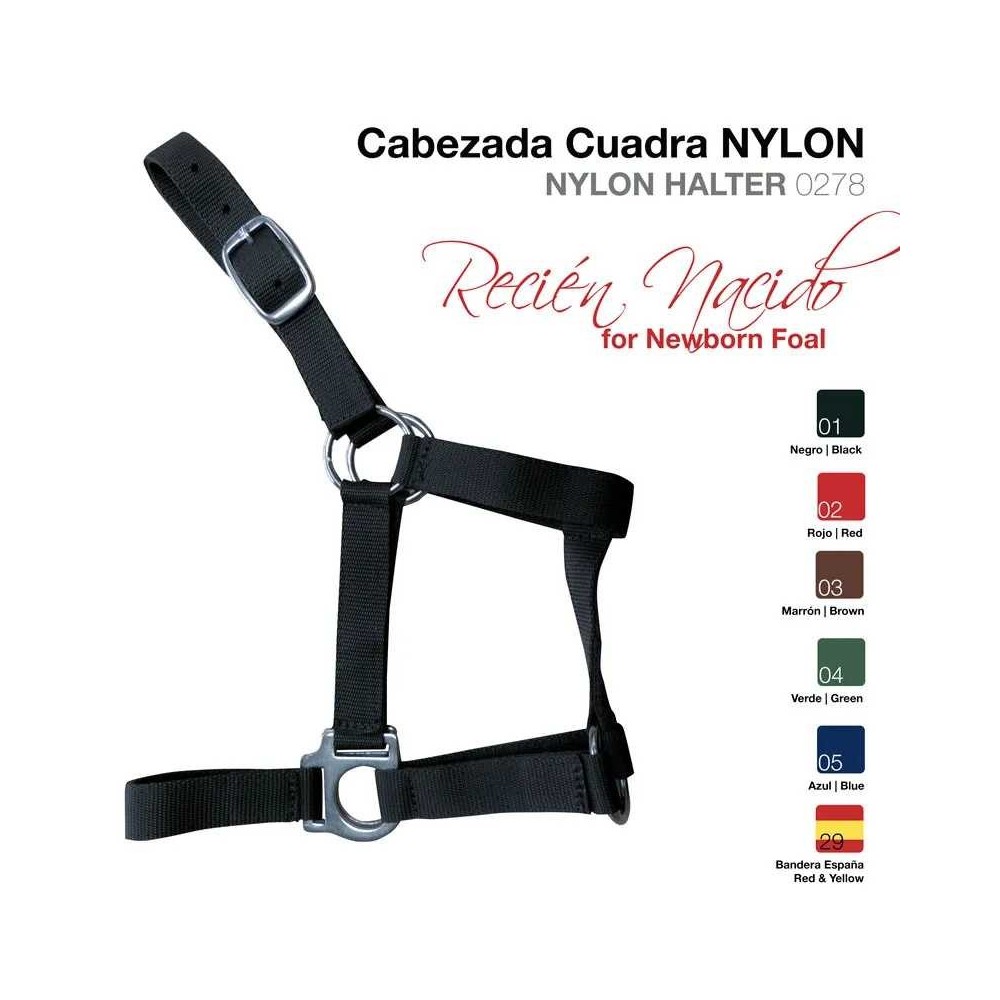 Cabezada cuadra nylon recien nacido 0278