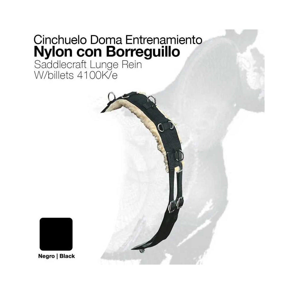 Cinchuelo doma entrenamiento nylon con borreguillo