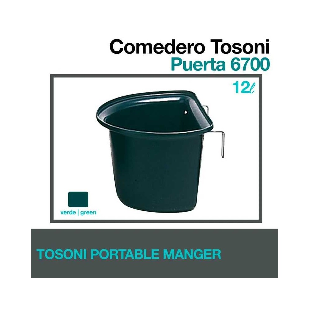 Comedero tosoni puerta  6700 verde