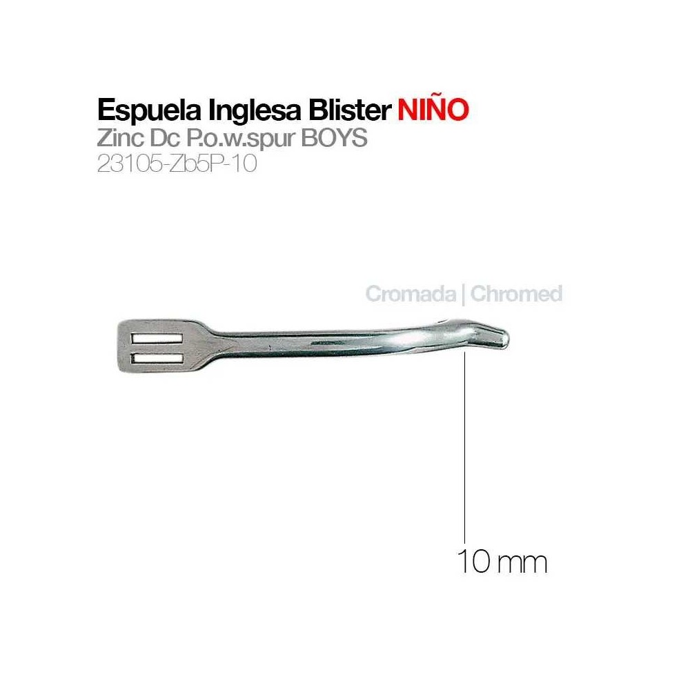 Espuela inglesa blister niño 23105-zb5p-10