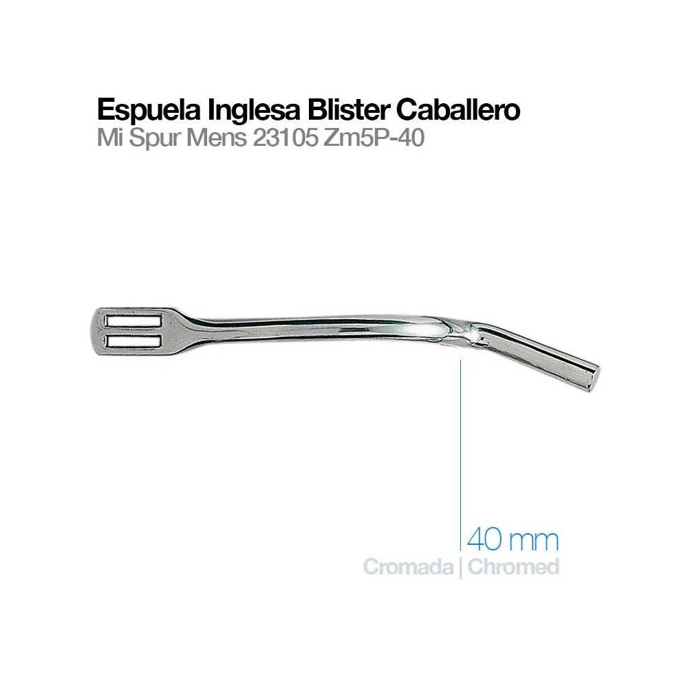 Espuela inglesa blister caballero 23105-zm5p-40