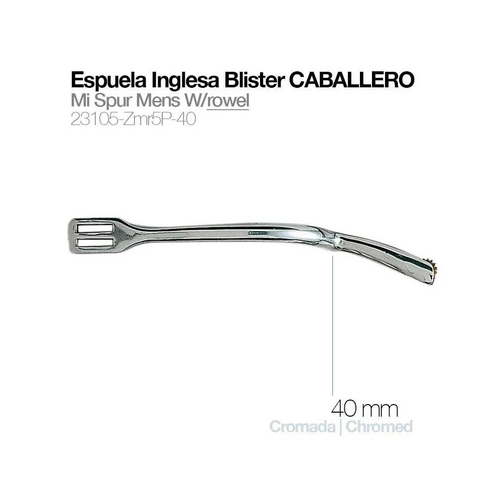 Espuela inglesa blister caballero 23105-zmr5p-40