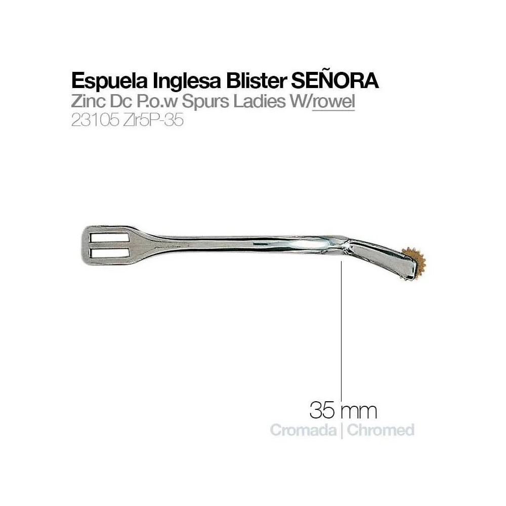 Espuela inglesa blister señora 23105-zlr5p-35