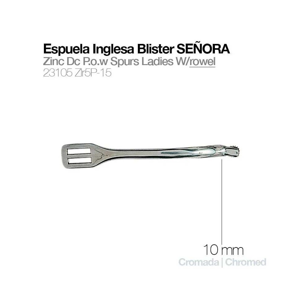 Espuela inglesa blister señora 23105-zlr5p-10