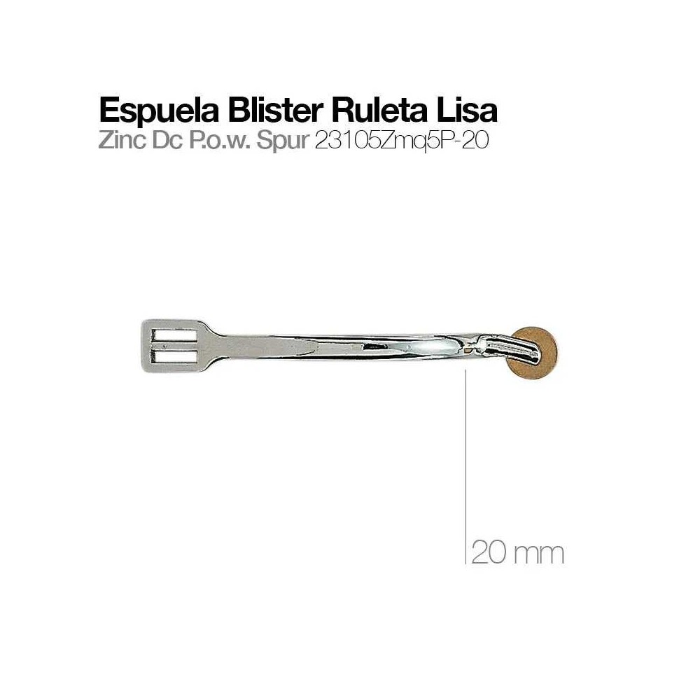 Espuela blister ruleta lisa 23105zmq5p-20