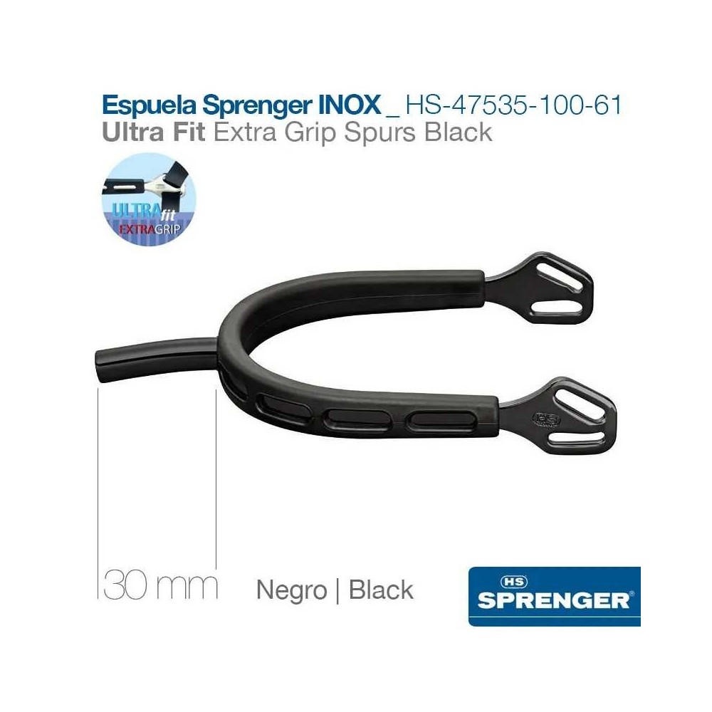 Espuela sprenger negro hs-47535-100-61