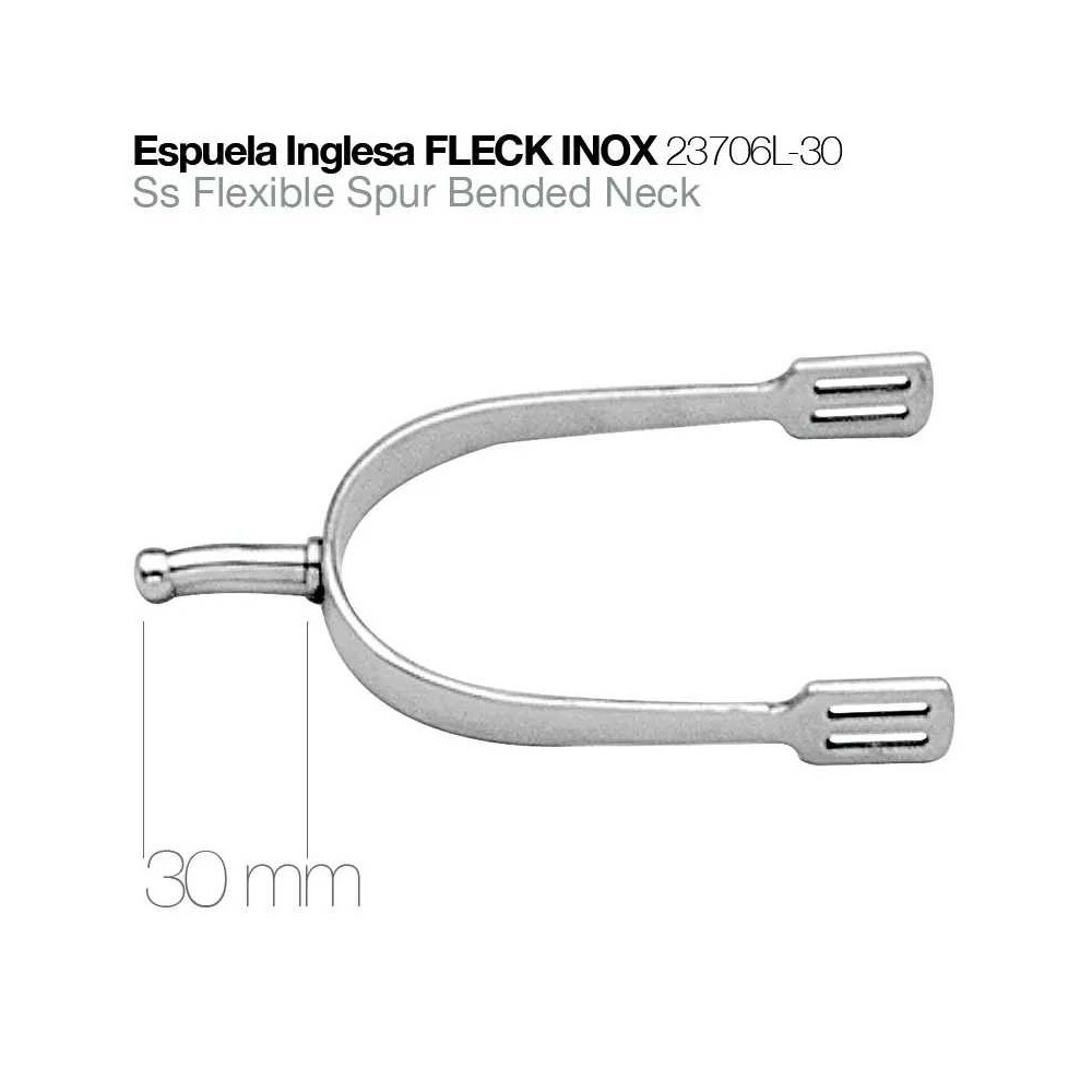 Espuela inglesa fleck inox 23706l-30