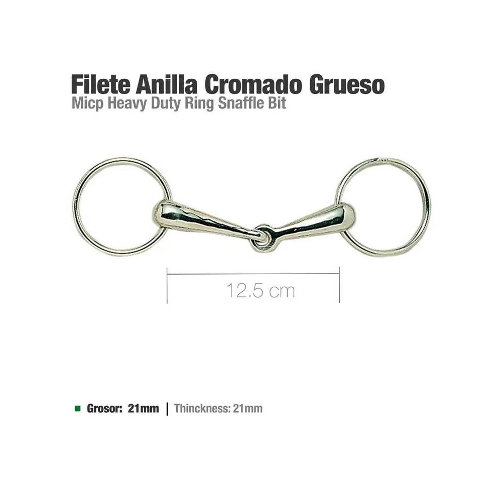 Filete anilla cromado grueso 21522 12.5cm