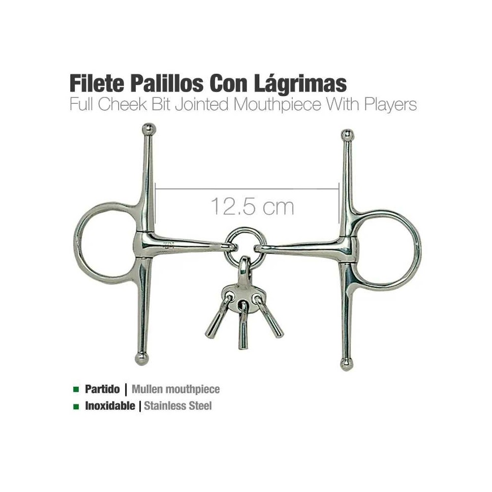 Filete palillos con lágrimas inox 21535 12.5cm