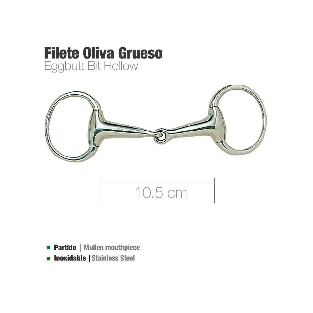 Filete oliva inox grueso 219301