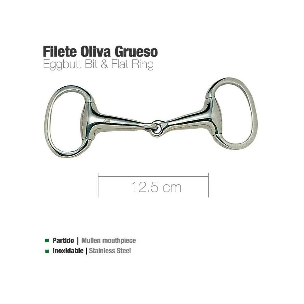 Filete oliva inox grueso 21930