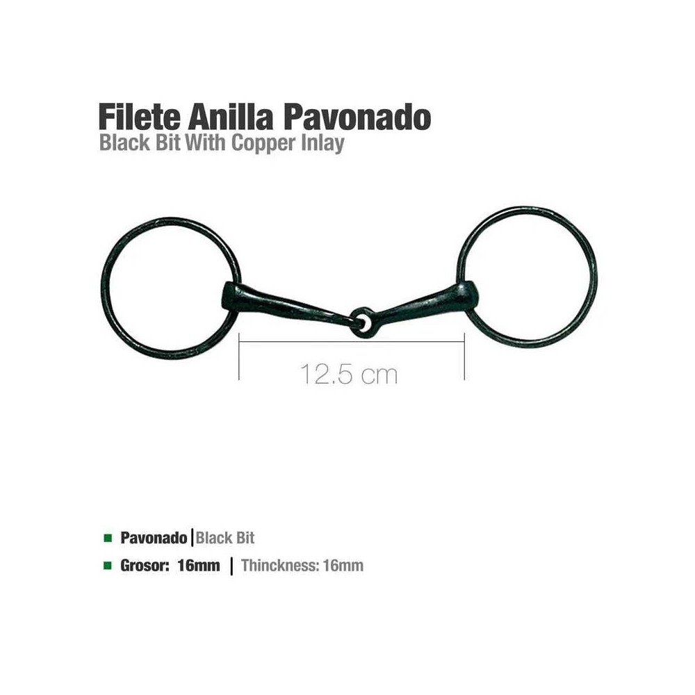 Filete anilla pavonado 25216u1 12.5cm