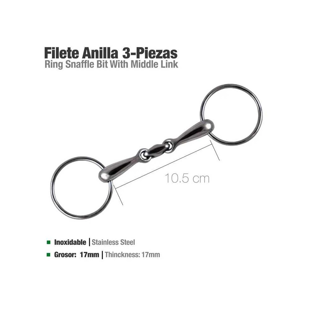 Filete anilla 3 piezas inox