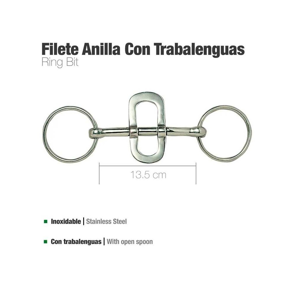 Filete anilla con trabalenguas inox 21416 13.5cm