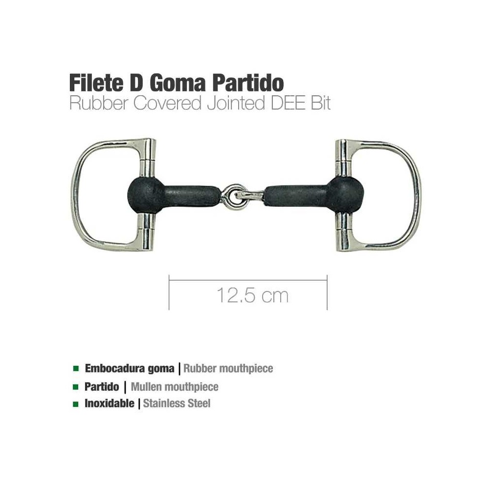 Filete d inox goma partido 21566r