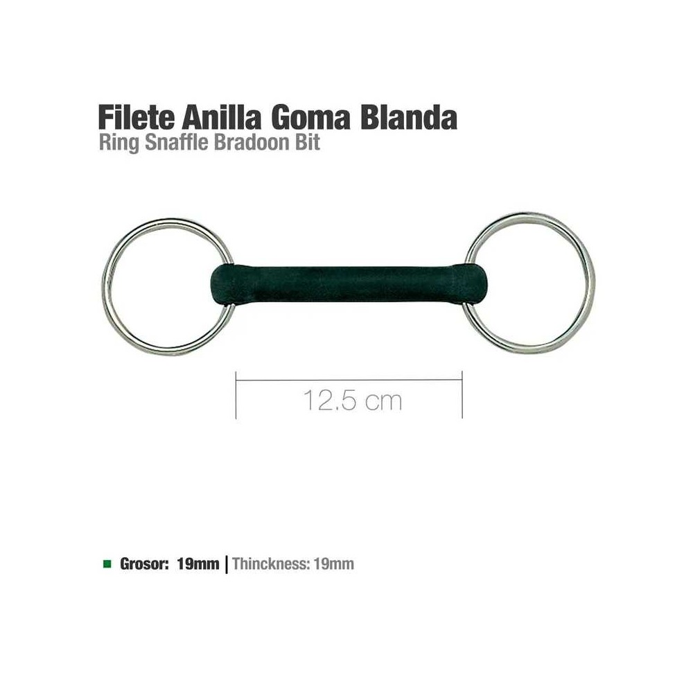 Filete anilla goma blanda 21300r 12.5cm