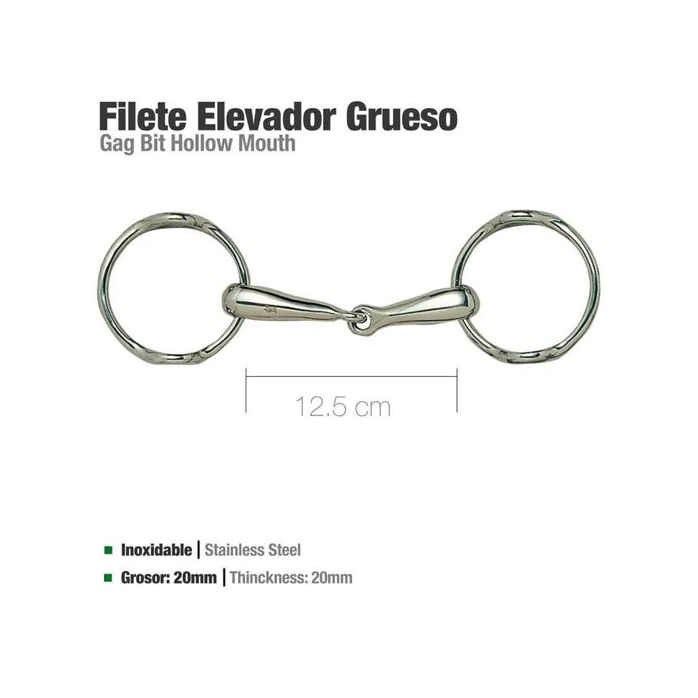 Filete elevador inox grueso 21907 12.5cm